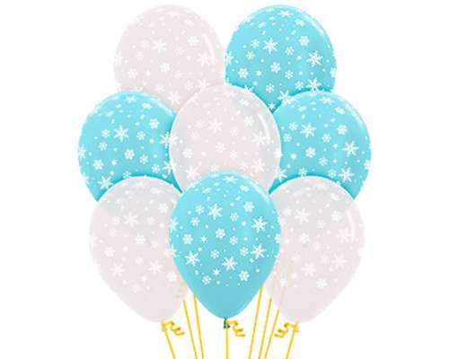 Snowflakes Balloons - Click Image to Close
